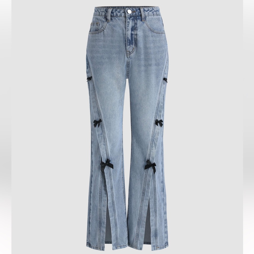 NWT Cider bow slit jeans Size S